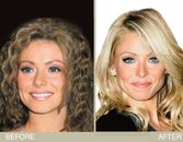 Kelly Ripa's Brown To Blonde Hair Makeover Kelly Ripa's Brown To Blonde Hair Makeover