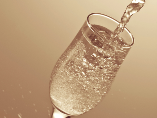 Pop Some Bubbly to Tone Your Skin